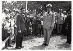 BOU SFER 06 JUILLET 1958 POSE DE LA PREMIERE PIERRE DU MONUMENT AUX MORTS 025